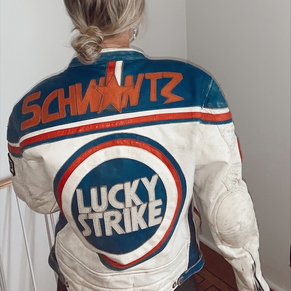 ( ππππ )β¨VINTAGEβ¨ leather jacket - Picture 2 of 3